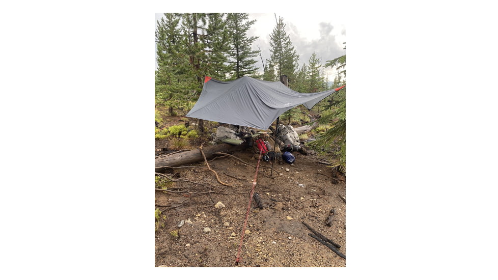ALPS Mountaineering Ultra-Light Tarp Shelter, Charcoal/Red, 5970018