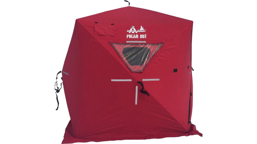 Altan Polar Fishing Hut, 4-Person, 600D, Red/Black, 91 x 91 x 80 in, PH-HUT-04