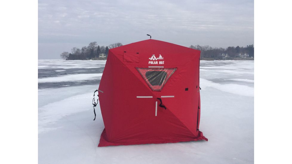 Altan Polar Fishing Hut, 4-Person, 600D, Red/Black, 91 x 91 x 80 in, PH-HUT-04