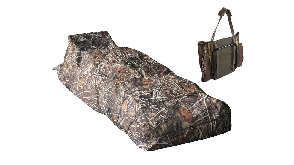 Altan Quick Recliner Hunting Blind, 600D, Camo, 82 x 19 x 33 in, B-WAT-D207