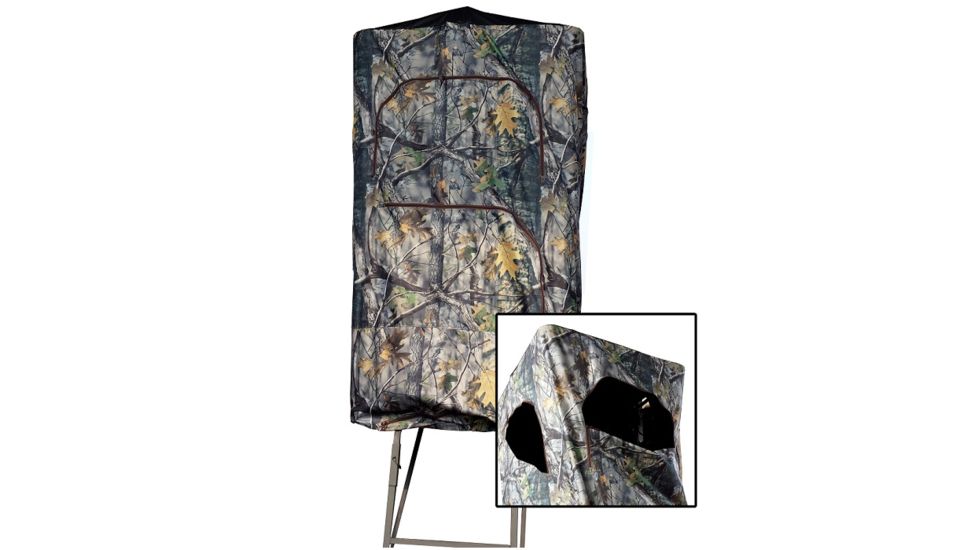 Altan Treestand Cabin Hunting Blind, 2-Person, Camo, 45 x 45 x 78 in, TS-BLD-100