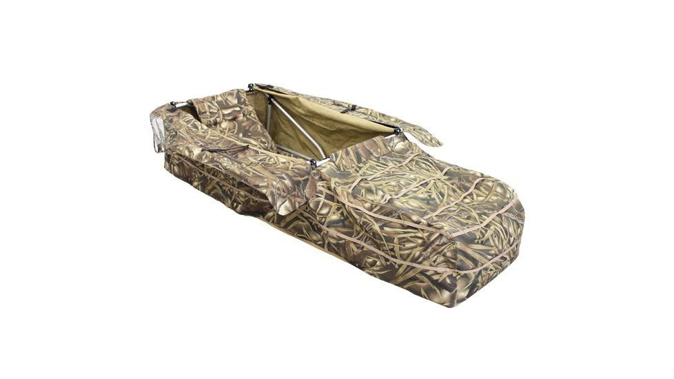 Altan Waterfowl Mobile Recliner Hunting Blind, 600D/ PU, Camo, 70 x 27.5 x 16.5 in, B-WAT-10