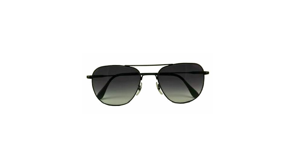 American Optical Original Pilot LE Sunglasses w/ Black Frame and Polycarbonate Gradient Grey Lens BGRGRY-WS140-20-52-42