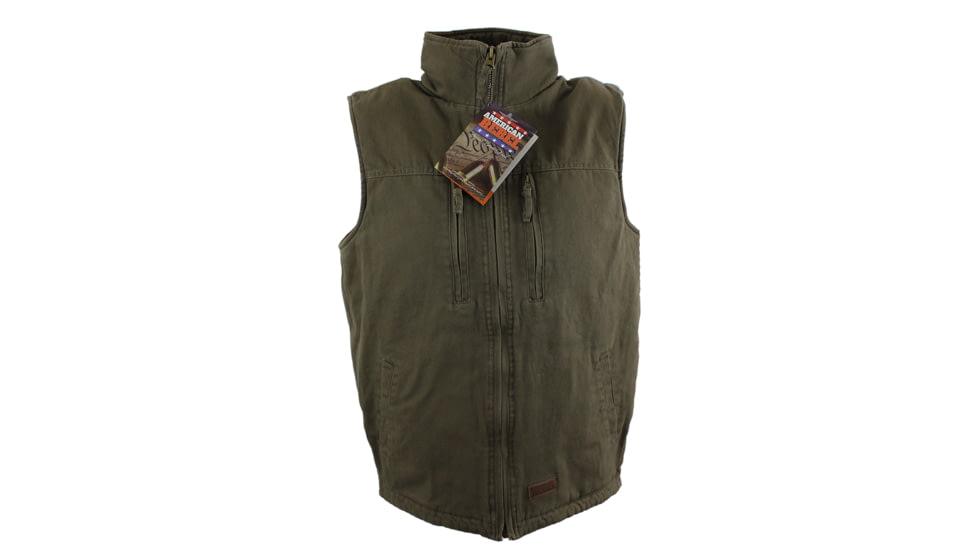 American Rebel Cartwright Vest - Mens, Olive Green, Large, CJ-2001-BK-VT-277-LG