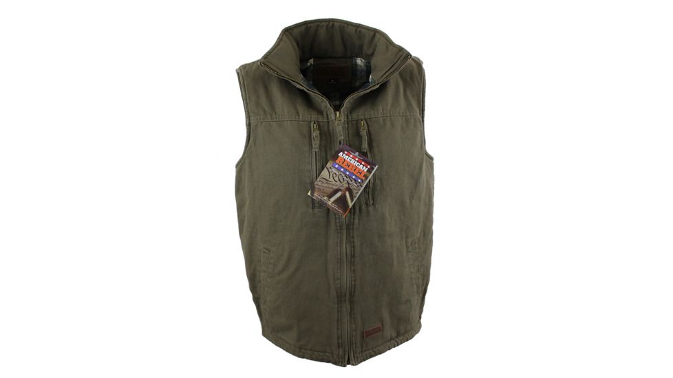 American Rebel Cartwright Vest - Mens, Olive Green, Large, CJ-2001-BK-VT-277-LG