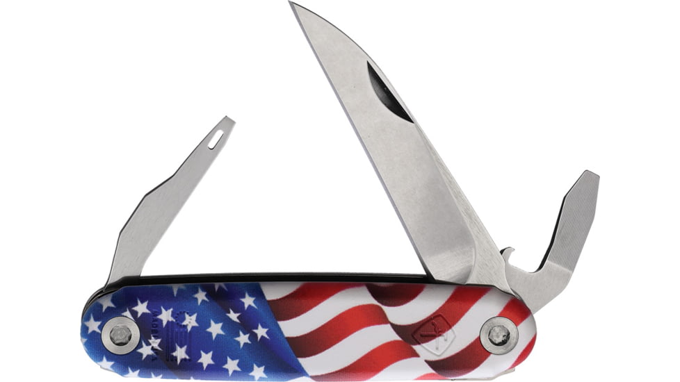 American Service Knife Alchesay Folder Whar Flag, ASK003FLG