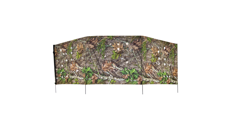 Ameristep 4-Spur ZS3 Fabric Turkey Blind w/3D Leafy Die-Cuts, 2 Person Capacity, Shoulder Strap, Mossy Oak Obsession, AMS-AMEBL0181