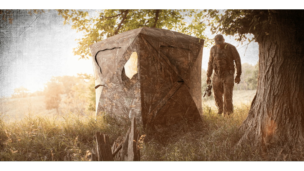 Ameristep Silent Brickhouse Blind - Mossy Oak Break-Out Country, AMEBF3007