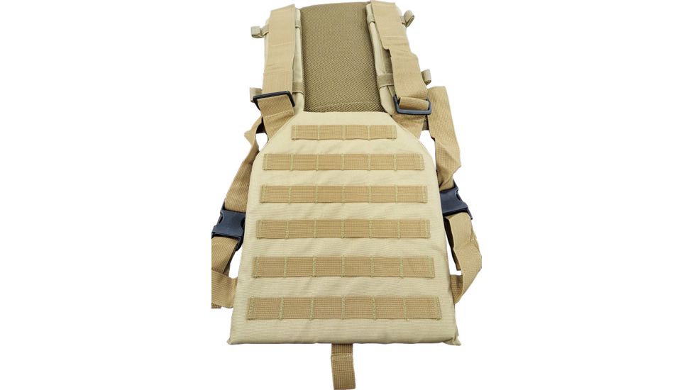 AMP Tactical Nylon Chest Plate Vest, Tan, Medium, 42205