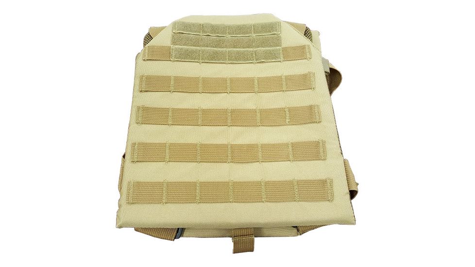 AMP Tactical Nylon Chest Plate Vest, Tan, Medium, 42205