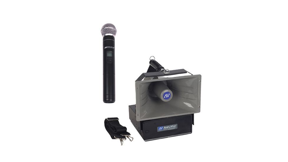 AmpliVox Wireless Handheld Half-Mile Hailer, Black, SW615A