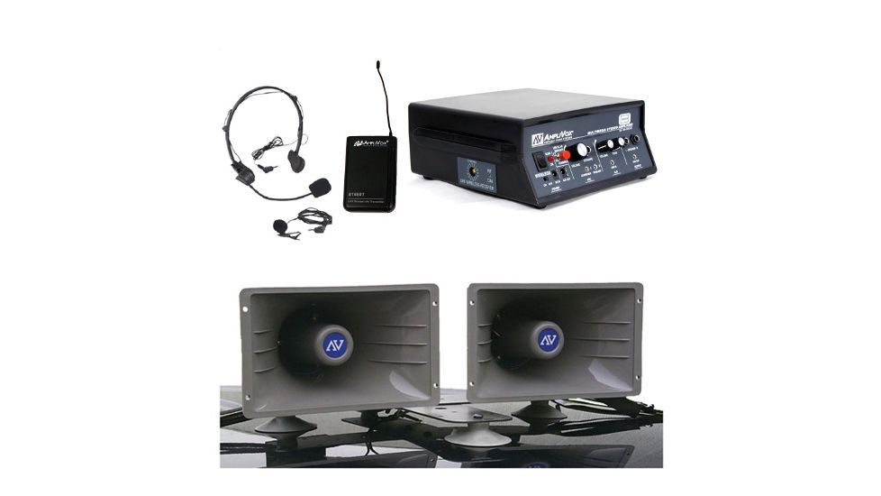 AmpliVox Wireless Sound Cruiser, Black, Grey, SW312