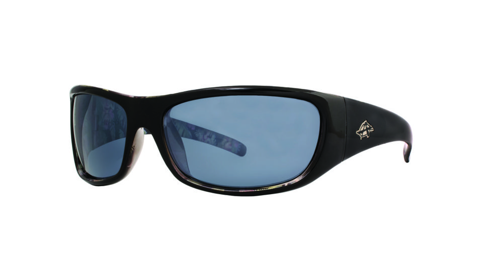 Anarchy Bruiser Sunglasses, Shiny black w hula girl print Frame, Smoke - Polarized Lens, Polarized, 10218832.QTM