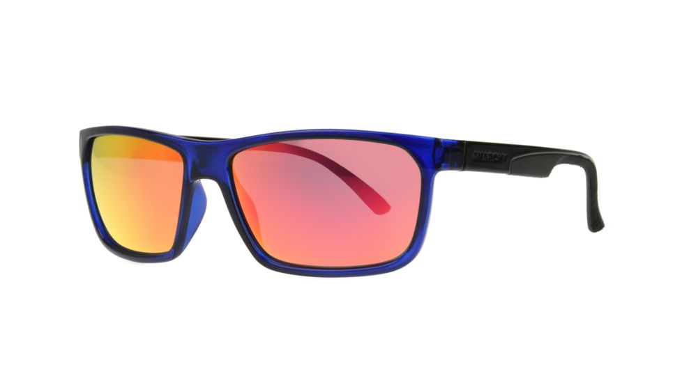 Anarchy Peril Sunglasses, Navy Frame, Red Mirror Lens, 10237503.QTM