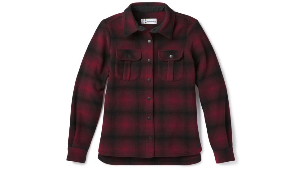 Smartwool Anchor Line Shirt Jacket-Women's, Tibetan Red, Small, SW000346A25-S