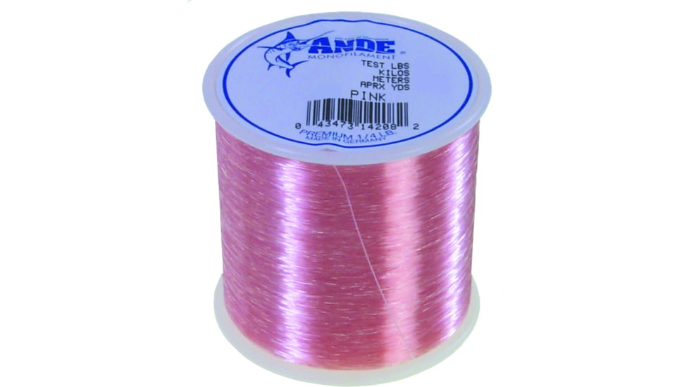 Ande Line Premium Mono Line 1/4lb Spool 50lb 250yd Pink, A14-50P