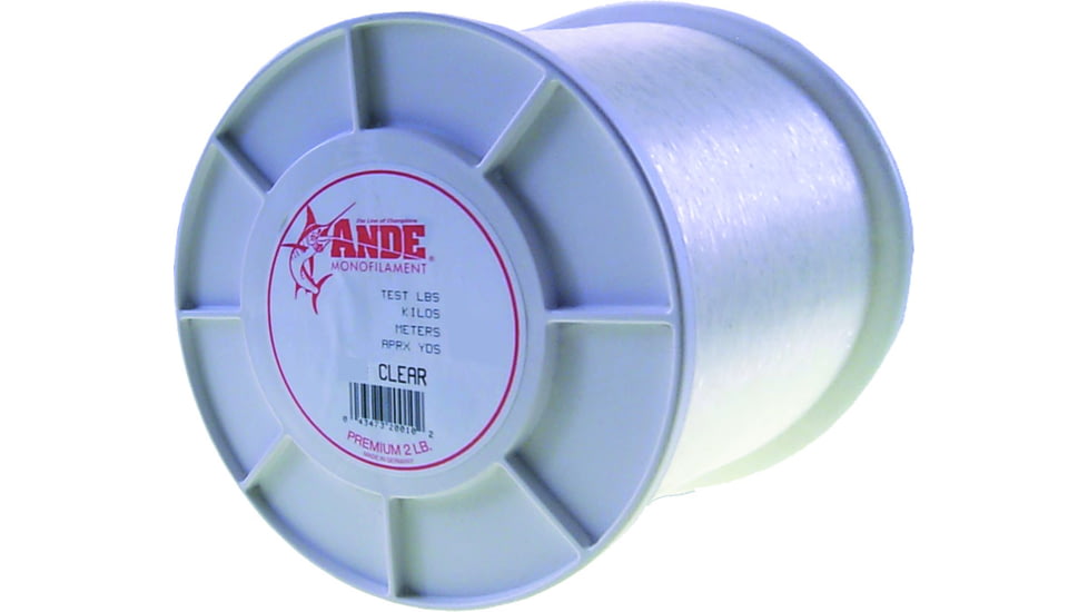 Ande Line Premium Mono Line 2lb Spool 15lb 6000yd Clear, A2-15C