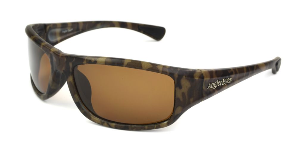 Angler Eyes AE 29 Sunglasses, Camo Frame, Brown Polarized Lens, 10232950.FGX