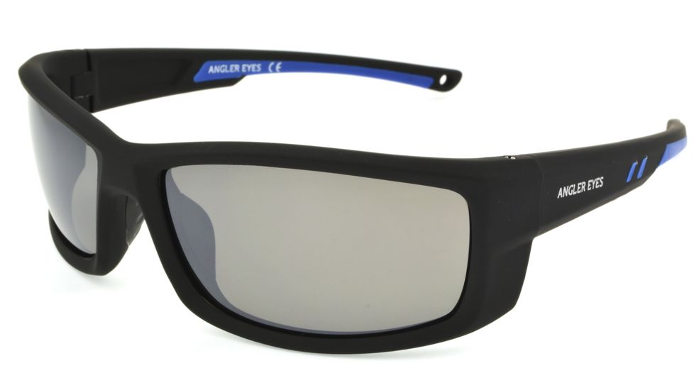 Angler Eyes Bluefish Sunglasses, Matte Black Frame, Smoke Polarized Lens, Polarized, 10222158.FGX