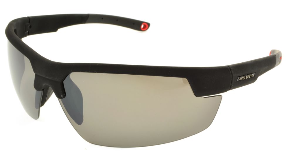 Angler Eyes Tigertrout Sunglasses, Rubberized Black Frame, Smoke Polarized Lens, Polarized, 10225840.FGX