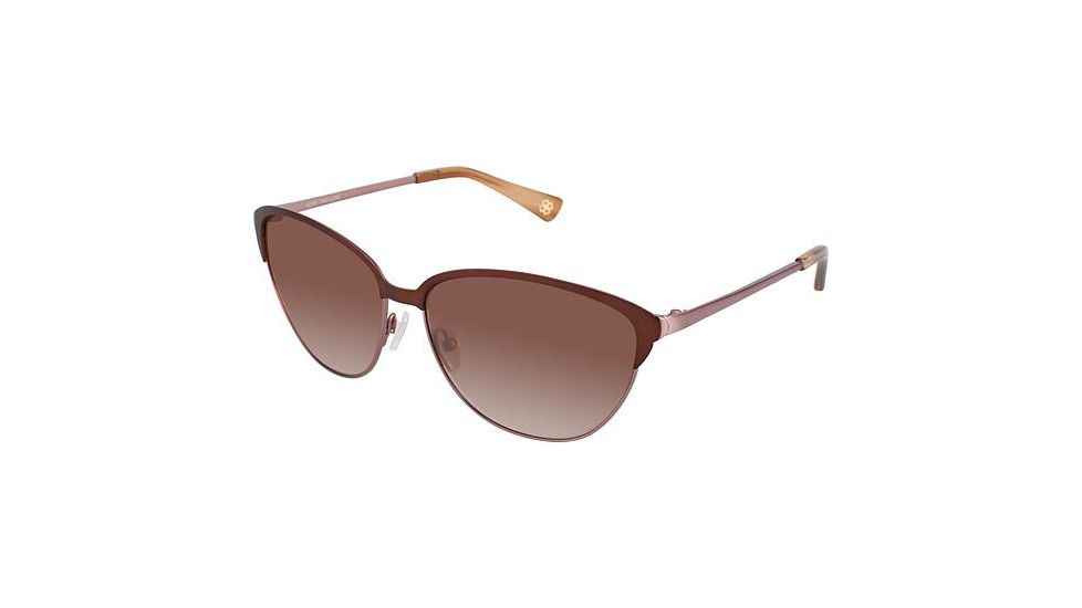 Ann Taylor Skyscraper Sunglasses - Frame CARAMEL, Lens Color Brown TYATSKYSCRAPER02