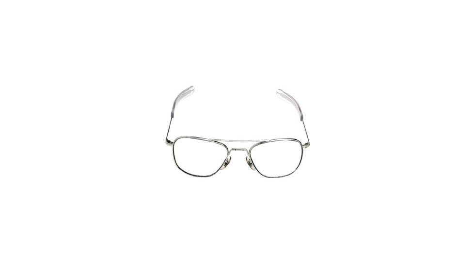 Ao Flight Gear Pilot Series Sunglasses Frame No Lens Matte Chrome Wire Spatula 52mm Lens Mc Ws 52