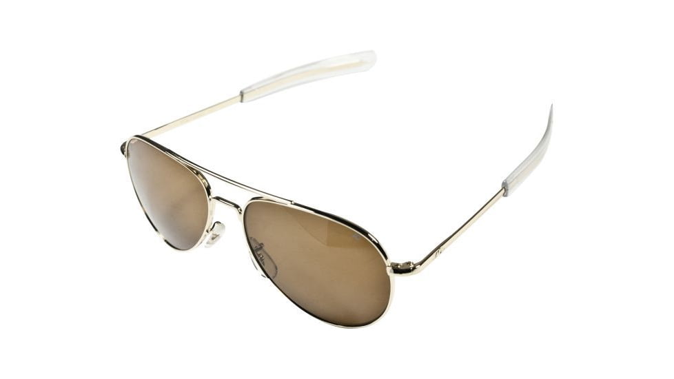 AO General Sunglasses, Gold, Amber Poly Lens, Bayonet, 58mm G-HCAP-BNT-58