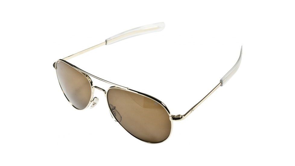 AO General Sunglasses, Gold, Amber Poly Lens, Bayonet, 58mm G-HCAP-BNT-58