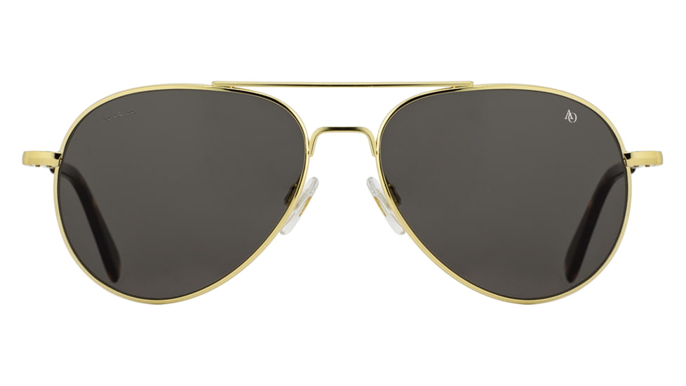 AO General Sunglasses, Gold, True Color Gray AOLite Nylon Lenses, Polarized, 55-14-140 B47, GEN155STTOGYN-P