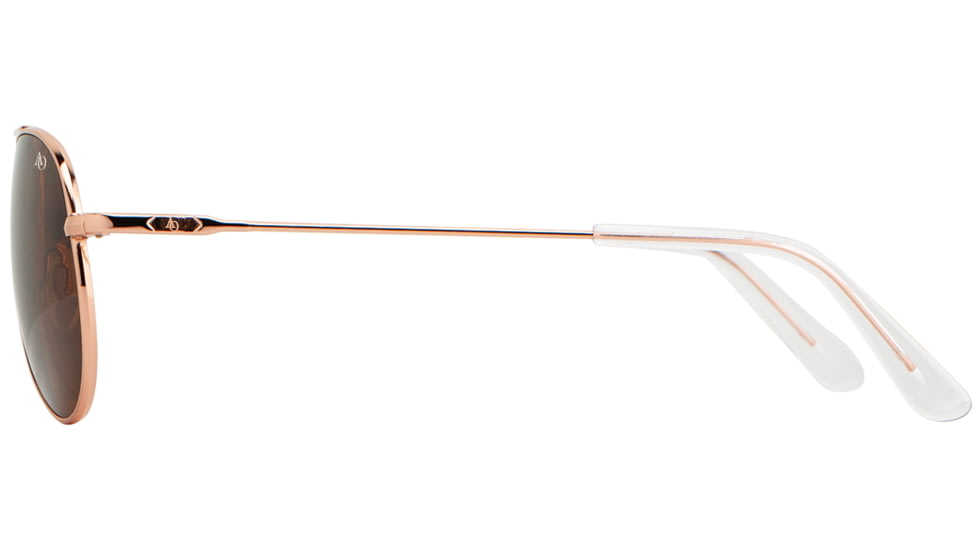 AO General Sunglasses, Rose Gold, Cosmetan Brown SkyMaster Glass Lenses, 55-14-140 B47, GEN555STCLBNG