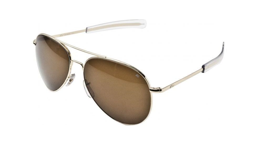AO General Sunglasses, Silver, Amber Glass Lens, Bayonet, 58mm S-CG-BNT-58