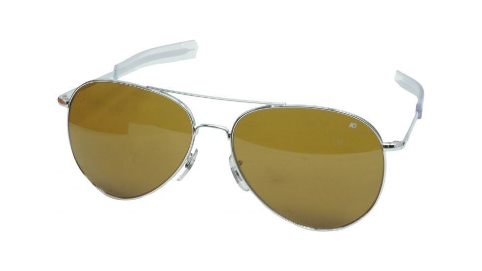 AO General Sunglasses, Silver, Bayonet, Brown Glass Lenses, 58mm, Polarized S-CBPG-BNT-58