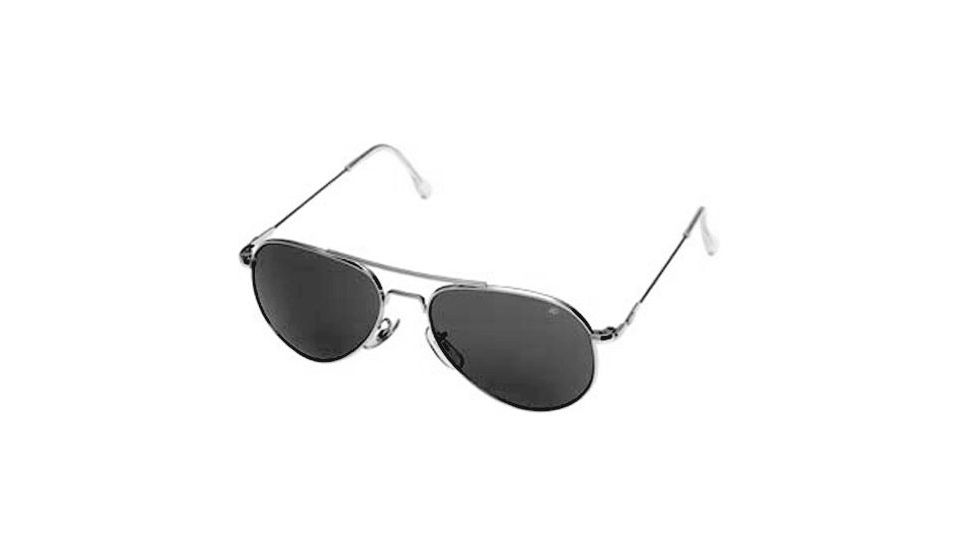 Ao General Sunglasses Silver Gray Poly Lens Wire Spatula 58mm S Ccp Ws 58