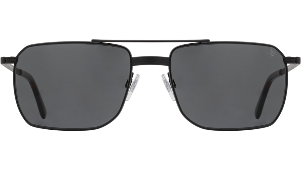 AO Geoffrey Sunglasses - Mens, Matte Black, True Color Gray AOLite Nylon Lenses, Matte Black / True Color Gray Polarized Lens, 58-18-145, GFY258STTOGYN-P