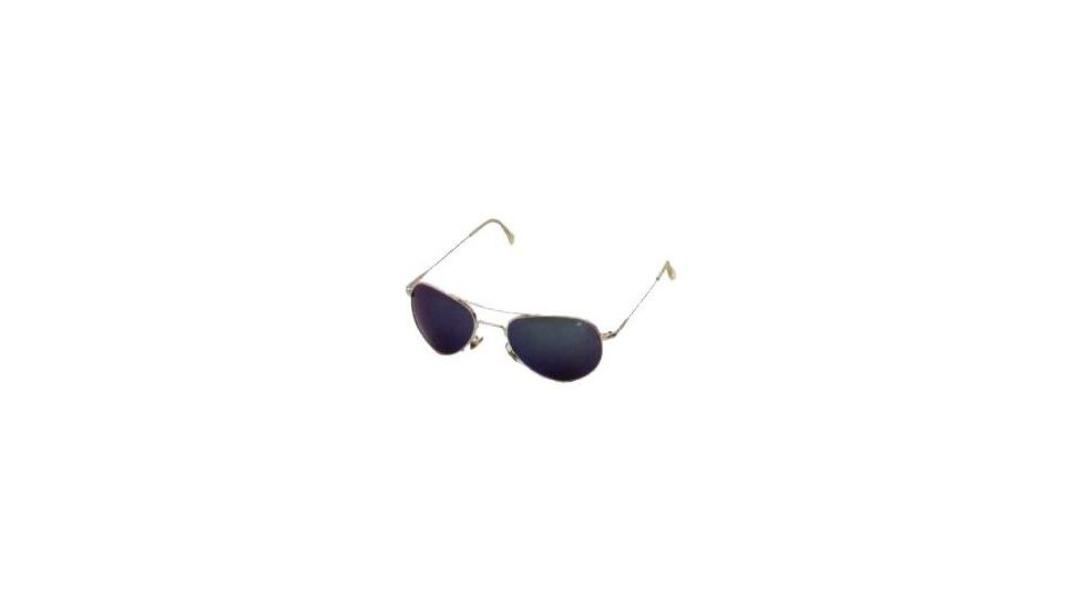 AO II 8-Base Sunglasses, Gold, Wire Spatula, Blue Mirror, 58mm, Large G-BMP-WS-58