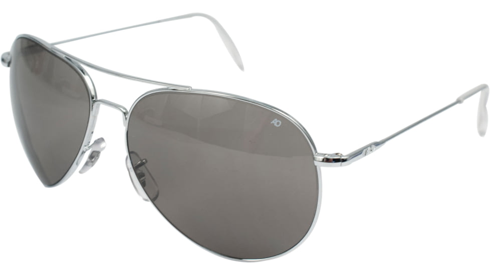 Ao Ii 8 Base Sunglasses Silver Wire Spatula Gray Poly Lens 55mm Smmed S Ccp Ws 55