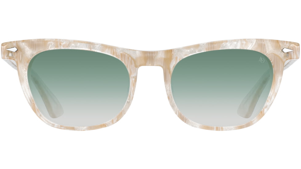 AO Lucinda Sunglasses - Womens, Champagne Shell, SunVogue Green Gradient AOLite Nylon Lenses, Champagne Shell / SunVogue Green Gradient Polarize, 51-20-140, LUC151ST--EGN-P