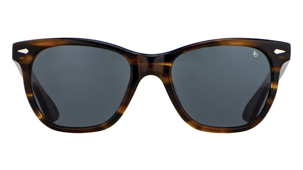 AO Saratoga Sunglasses, Brown Demi, True Color Gray AOLite Nylon Lenses, 54-19-145 B42, SAR654ST--GYN