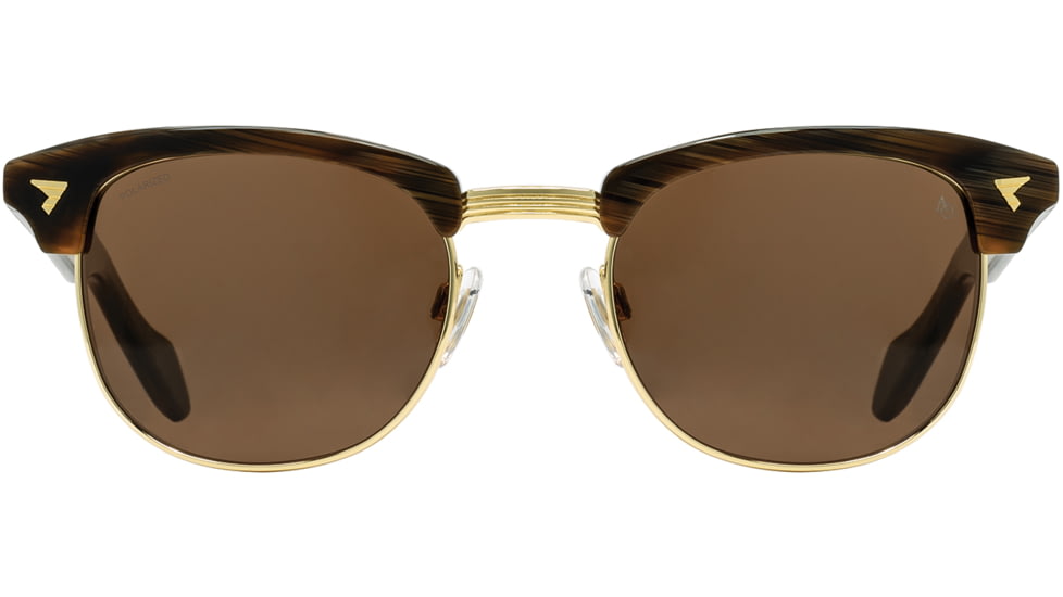 AO Sirmont Sunglasses, Chocolate Gold, Cosmetan Brown AOLite Nylon Lenses, Chocolate Gold / Cosmetan Brown Polarized Lens, 53-21-145, SIR253ST--BNN-P