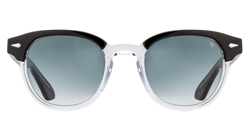 AO Times Sunglasses, Black Crystal, SunVogue Gray Gradient AOLite Nylon Lenses, 47-21-145 B42, TIM347ST--GGN
