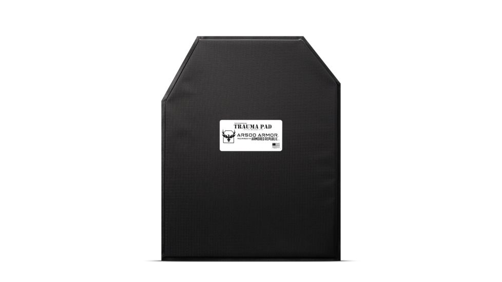 AR500 Armor 11x14 Gen 2 Blunt Force ASC Trauma Pad, Black, 5833