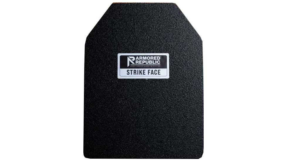 AR500 Armor Heritage Plate, Flat, Black ,Base Coat, 11881