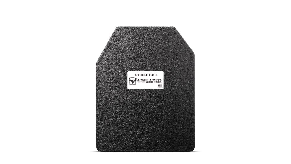 AR500 Armor Level III 11x14 ASC Multi-Curve Body Armor Plate, Build-Up PAXCON Coating, Black, 9226