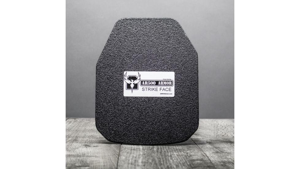AR500 Armor Level III+ 8x10 ASC Multi-Curve Body Armor Plate, Base PAXCON Coating, Black 3+8X10CR