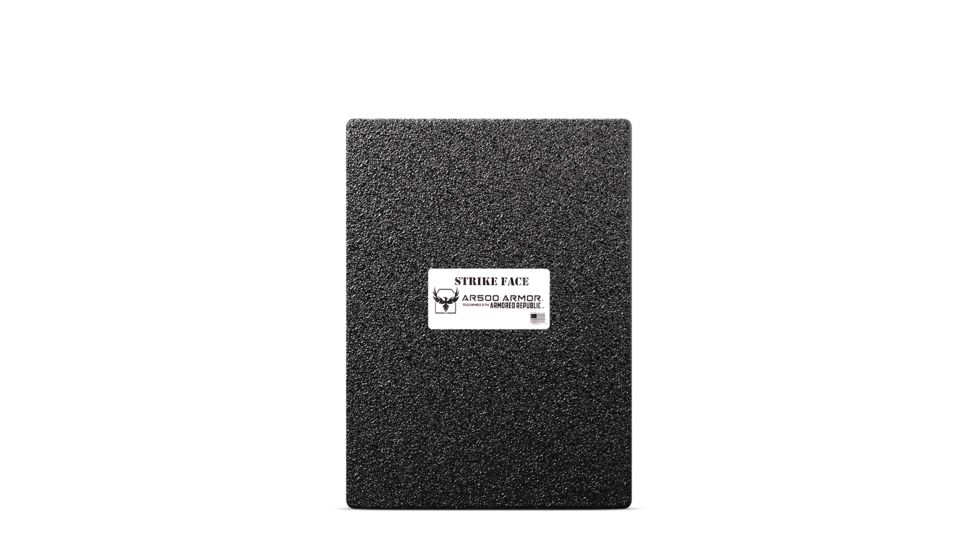 AR500 Armor Level III 9.5x13 Backpack Armor Plate, Base PAXCON Coating, Black, 9198