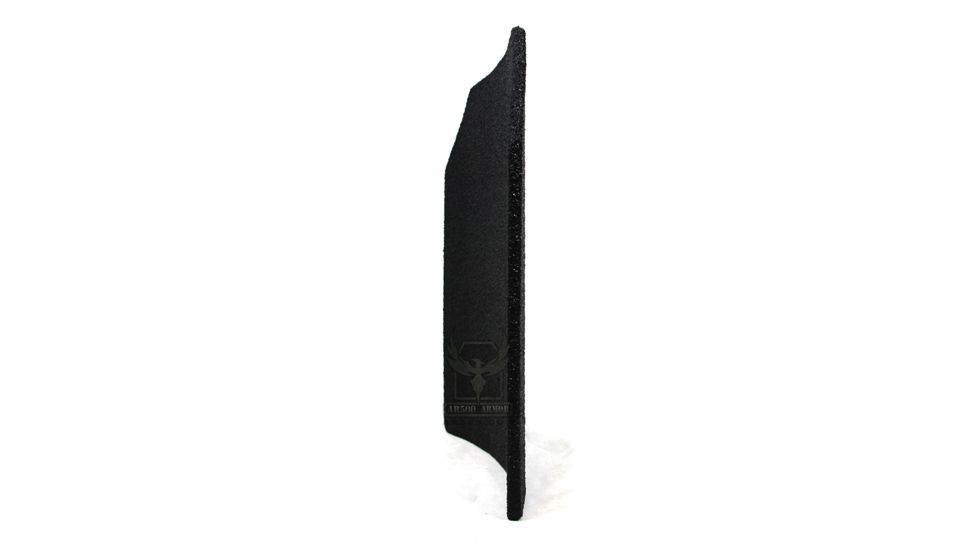 AR500 Armor Level IIIA 10x12 Lightweight Steel ASC Curved Body Armor Plate, Build-Up PAXCON Coating, Black 3A10X12CB