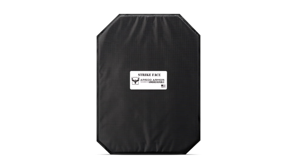 AR500 Armor Level IIIA 11x15 Rimelig Soft Backpack Armor Plate, Black, 9303