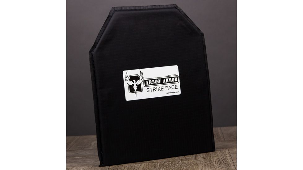 AR500 Armor Level IIIA 8x10 Hybrid ASC Soft Body Armor Plate, Black 3A8X10H