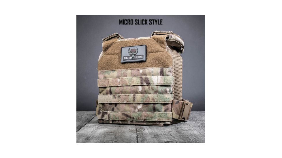 AR500 Armor Micro Plate Carrier w/Slick Side, Multicam MICROSLICKMC