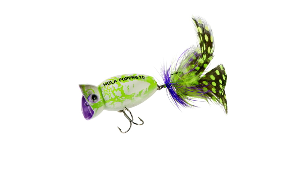 Arbogast Hula 2.0 Popper Lure, 2in, 3/8oz, White Zombie, G761-536